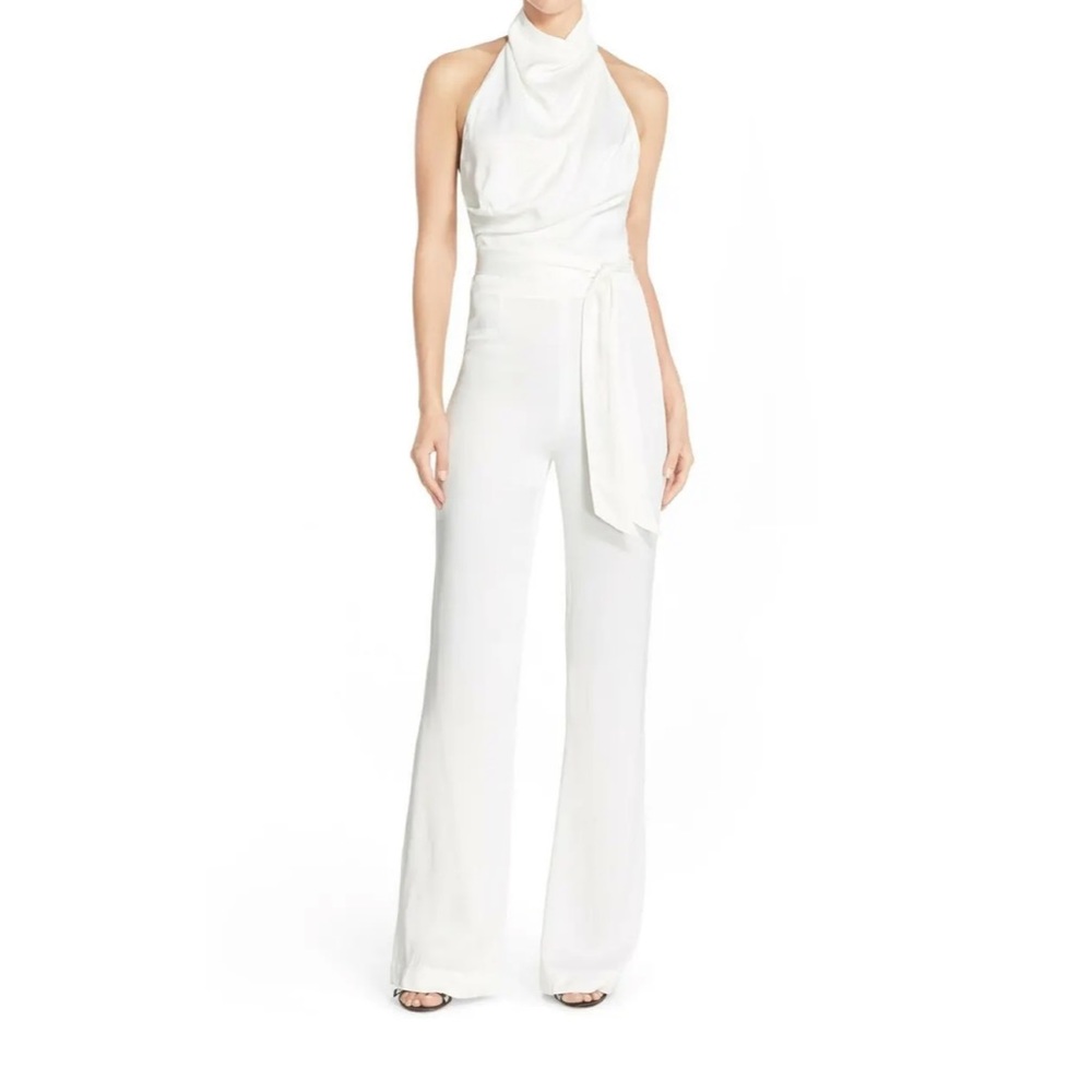 Misha Collection Delia Playsuit Jumpsuit in Ivory - Picture 2 of 3